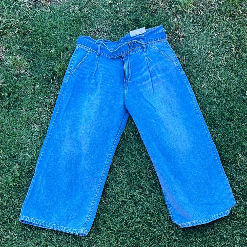 a.n.a Women's Blue Flare & Wide Leg Jeans